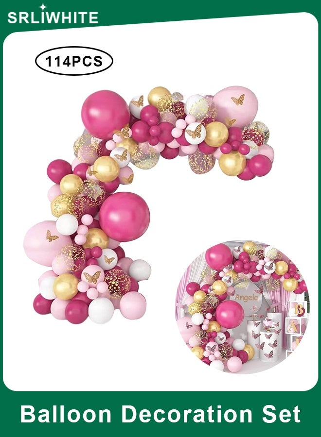 اسرلي وايت مجموعة زينة بالونات لأعياد الميلاد، قوس بالونات، زينة حفلات الزفاف، تصميم مشهد بالونات - Image 1